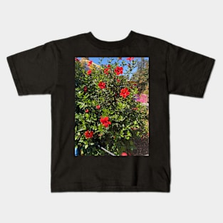 Red Flowers Kids T-Shirt